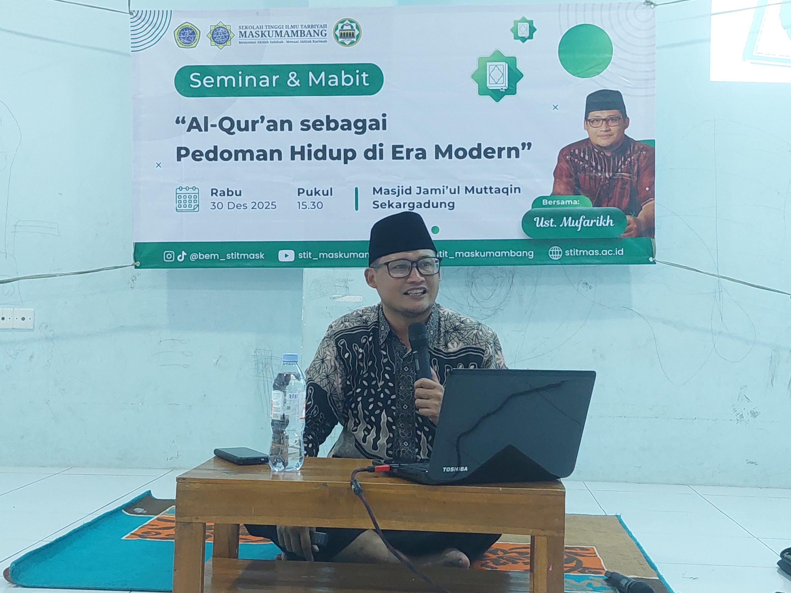 Seminar dan Mabit “Al-Qur’an sebagai Pedoman Hidup di Era Modern” Digelar di Masjid Jami’ul Muttaqin Sekargadung